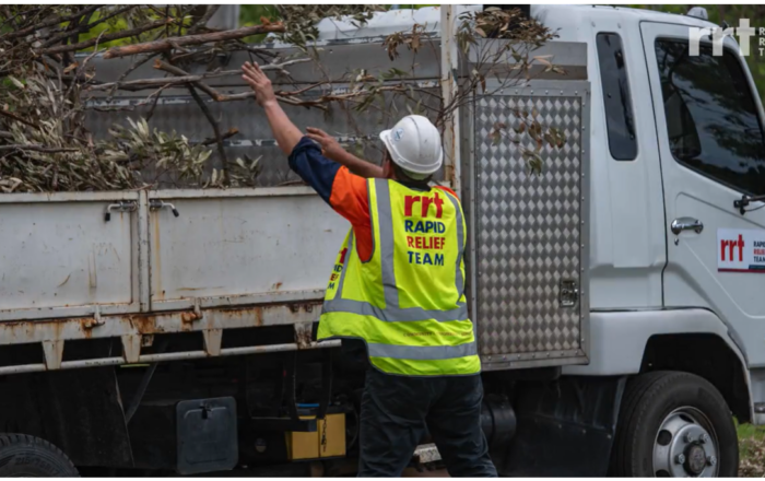 RRT Food Boxes supporting storm recovery